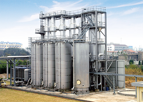 Multi effect falling film evaporator